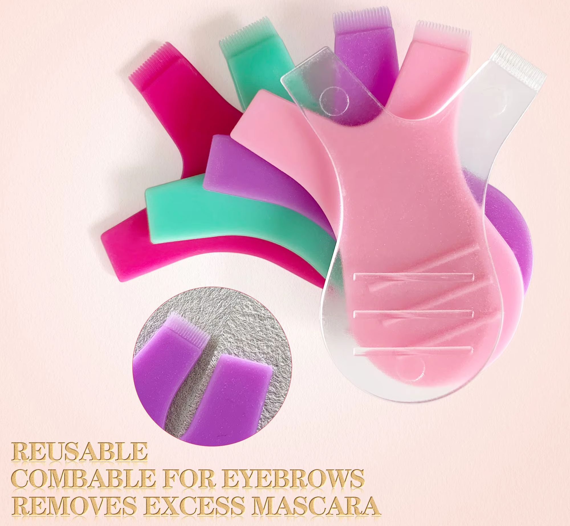 Eyelash Extension Cleaning - 50 Pincéis de Maquiagem para Cílios