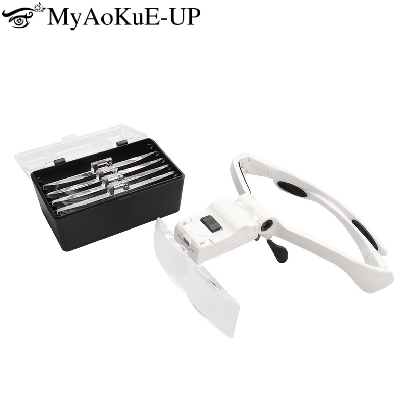 Eyelash Extension Led - Lupa ajustável com 5 lentes, extensão