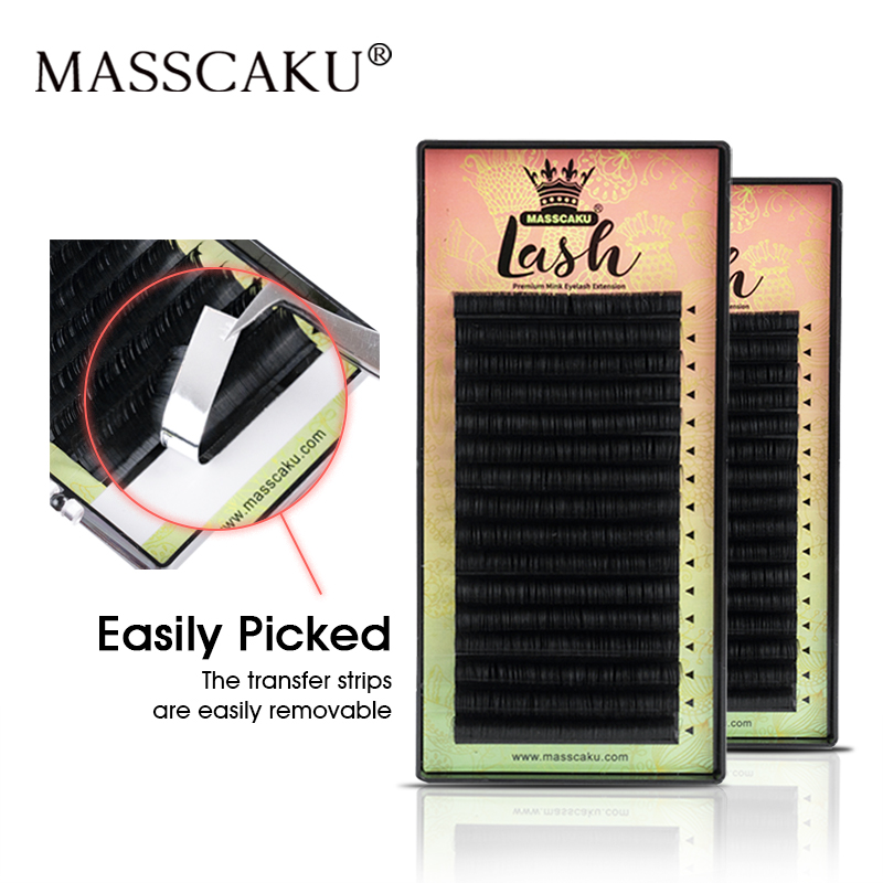 Eyelash Extensions Classic - MASSCAKU Cílios Postiços Individuais de Visom