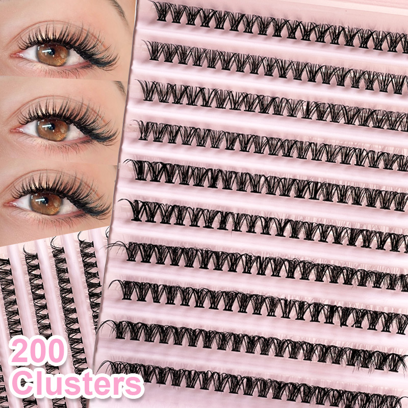 Eyelash Extensions - Cílios individuais para cílios, 8-16mm, 200