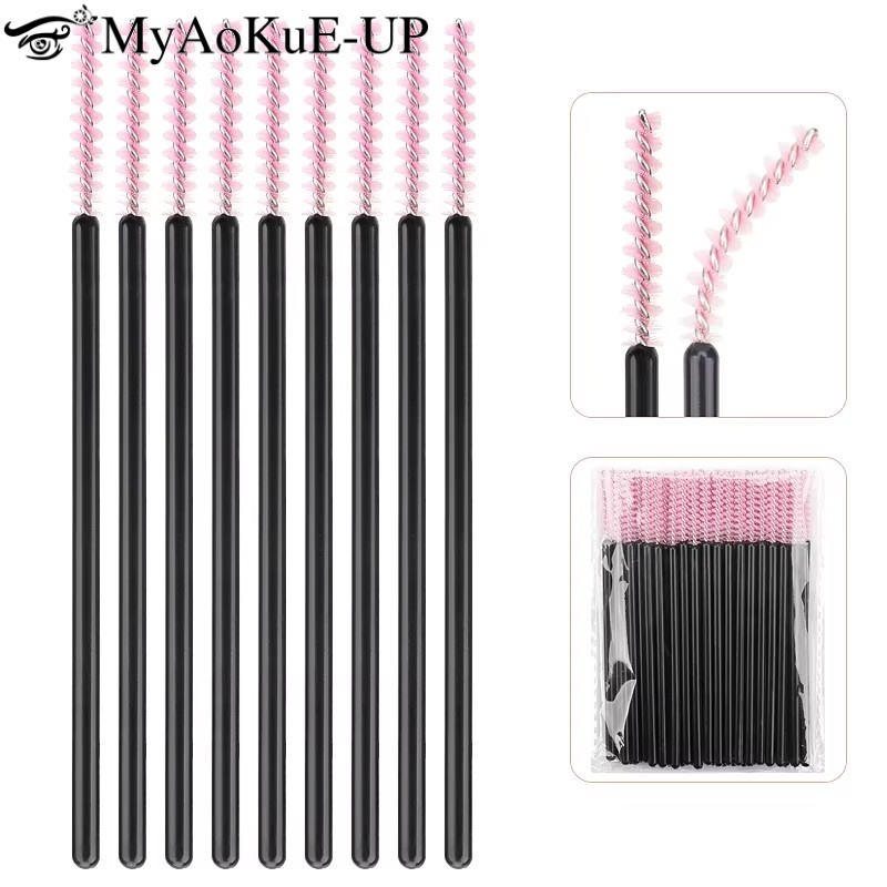 Eyelash Extension Options - 50 pçs descartável escova de maquiagem
