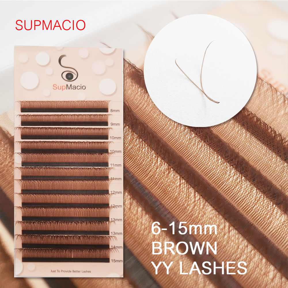 Eyelash Extension Double Volume - Supmacio YY Cílios Marrom Macio 2