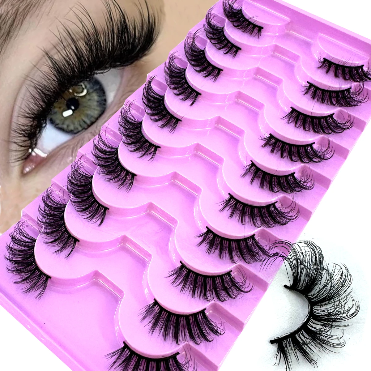 Eyelash Extension Cat Eye - AMSDCN Novo Kit de Cílios Postiços