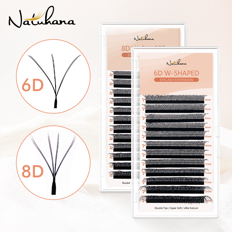 Eyelash Extension Double Volume - NATUHANA-W Extensão dos cílios em forma,