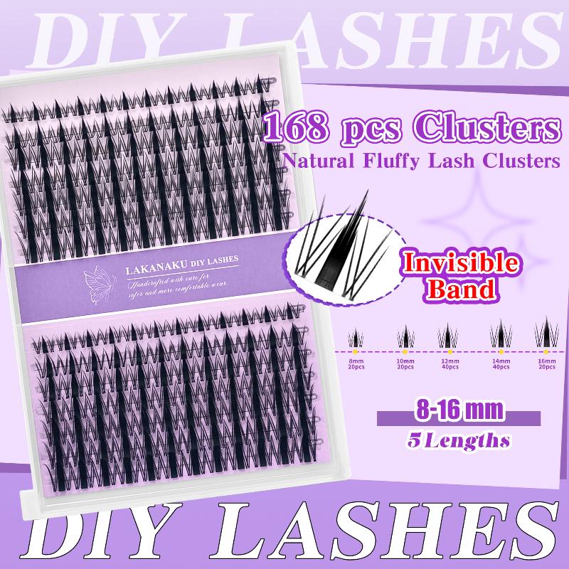 Eyelash Extensions - Cílios Naturais em Cachos Individuais, Fofos
