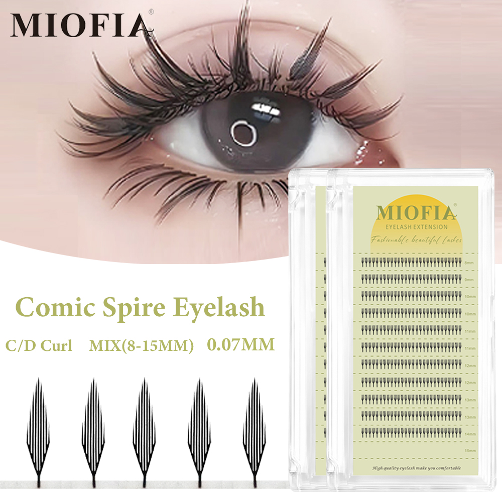 Eyelash Extension Hybrid - Extensão de Cílios Anime Spire em