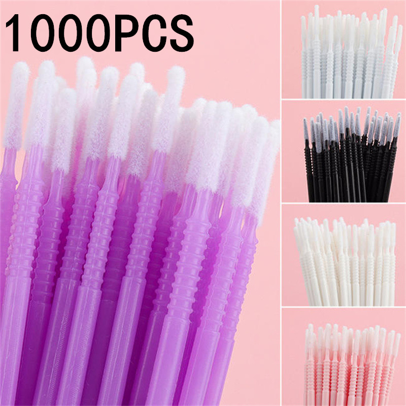 Eyelash Extension Cleaning - 100/200/1000PCS Cotonetes Descartáveis para Remoção de