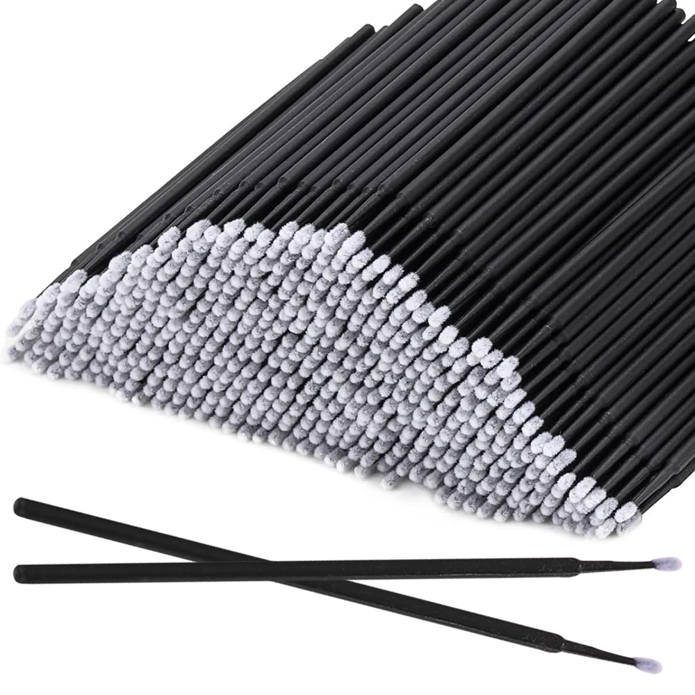 Eyelash Extension Cleaning - 300 unidades de microescovas descartáveis para