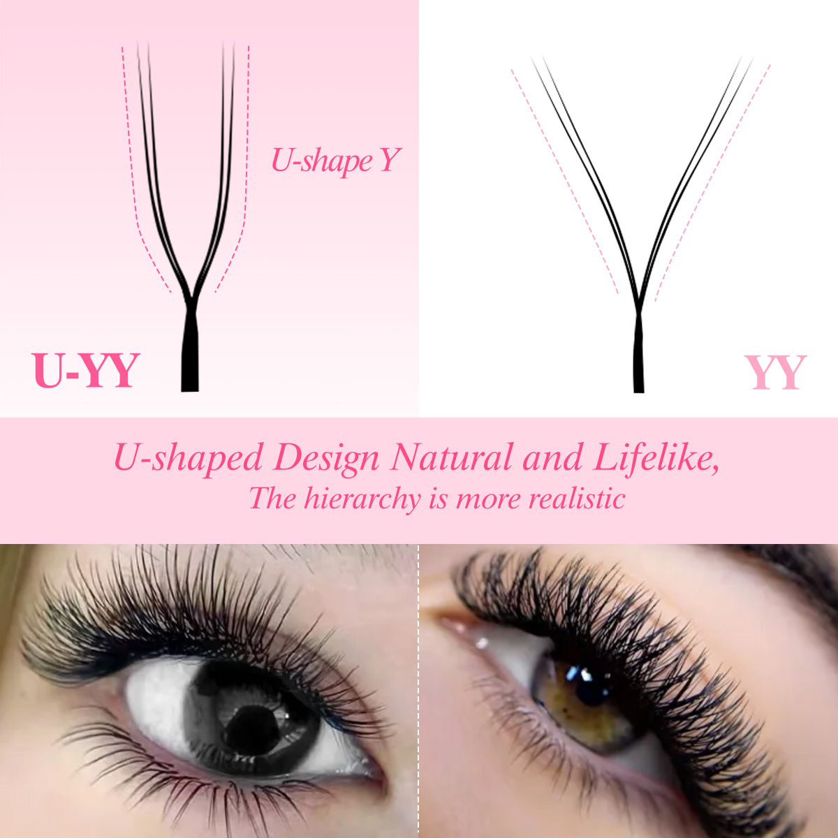 Arison u-forma yy cílios ponta - Eyelash Extension Double Volume avaliação e preço