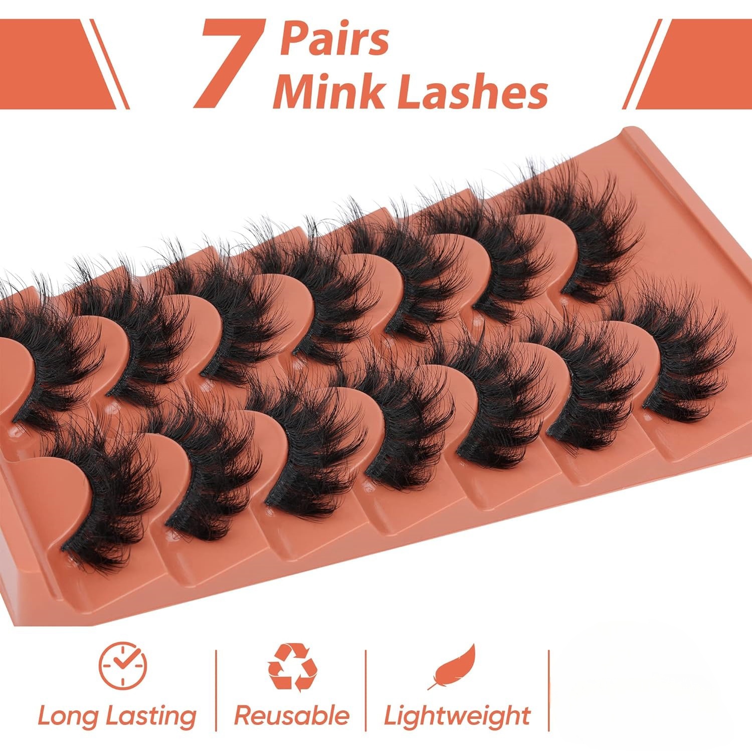 7 pares de cílios fofos 8d cíl - Eyelash Extension Cat Eye avaliação e preço