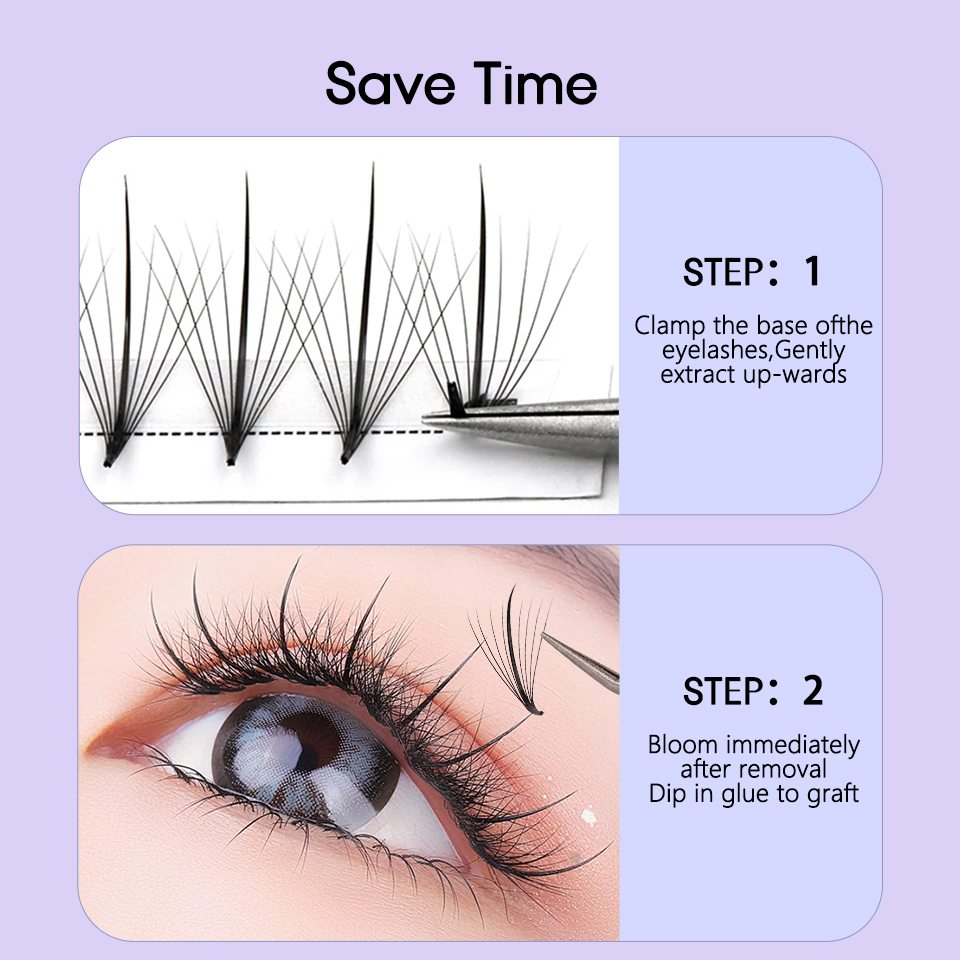 AGUUD Pré-fabricado Wispy Fan  - Eyelash Extension Hybrid avaliação e preço