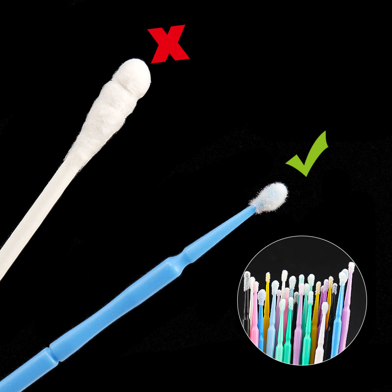 100 pçs/saco bambu cílios exte - Eyelash Extension Cleaning avaliação e preço