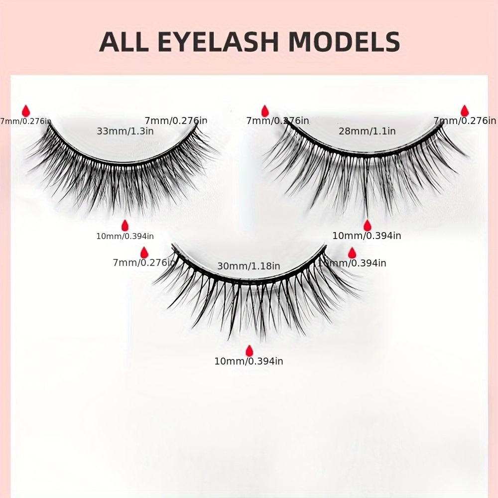 3 Pares de Cílios Postiços Reu - Sensitive Lash Glue avaliação e preço