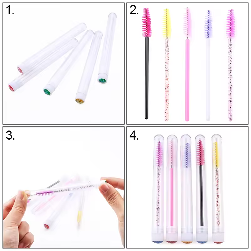 Tubo de escova de cílios com e - Eyelash Extension Options avaliação e preço