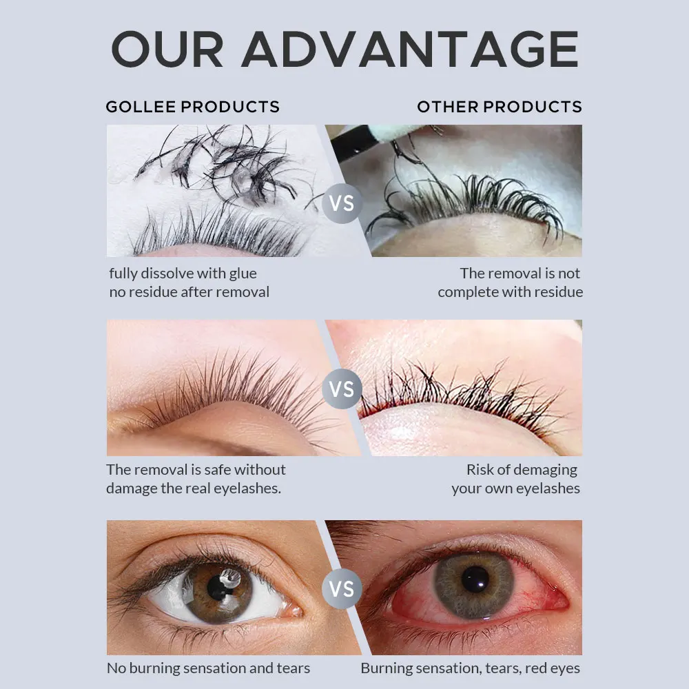 Gollee 5/10 PCS Creme Removedo - Lash Removal Cream avaliação e preço