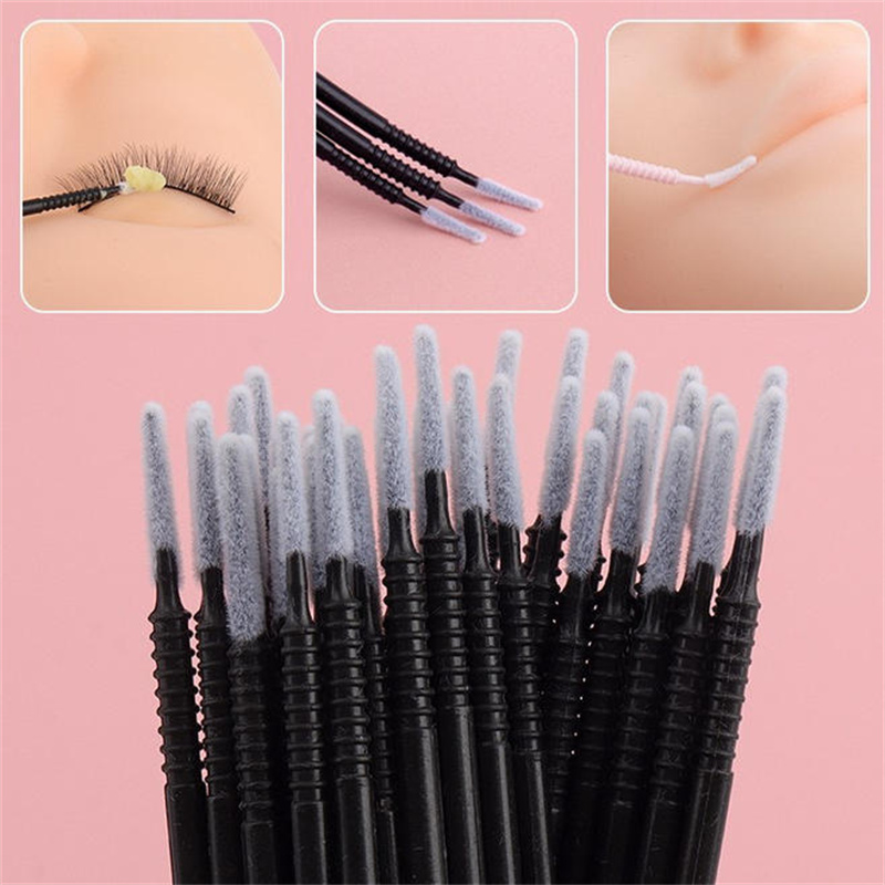 100/200/1000PCS Cotonetes Desc - Eyelash Extension Cleaning avaliação e preço