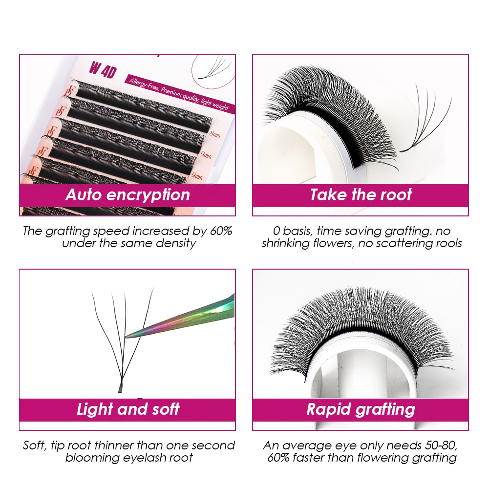 Fadvan 3d/4d/5d w forma extens - Eyelash Extension Hybrid avaliação e preço