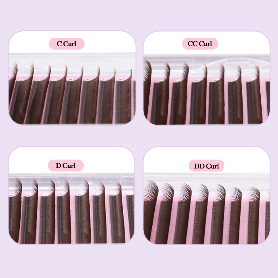 Caloa chocolate marrom cílios  - Eyelash Extensions Classic avaliação e preço