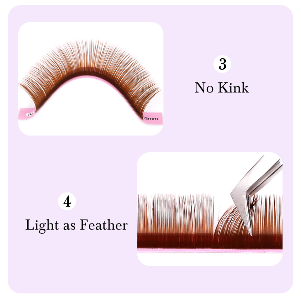Caloa chocolate marrom cílios  - Eyelash Extensions Classic avaliação e preço