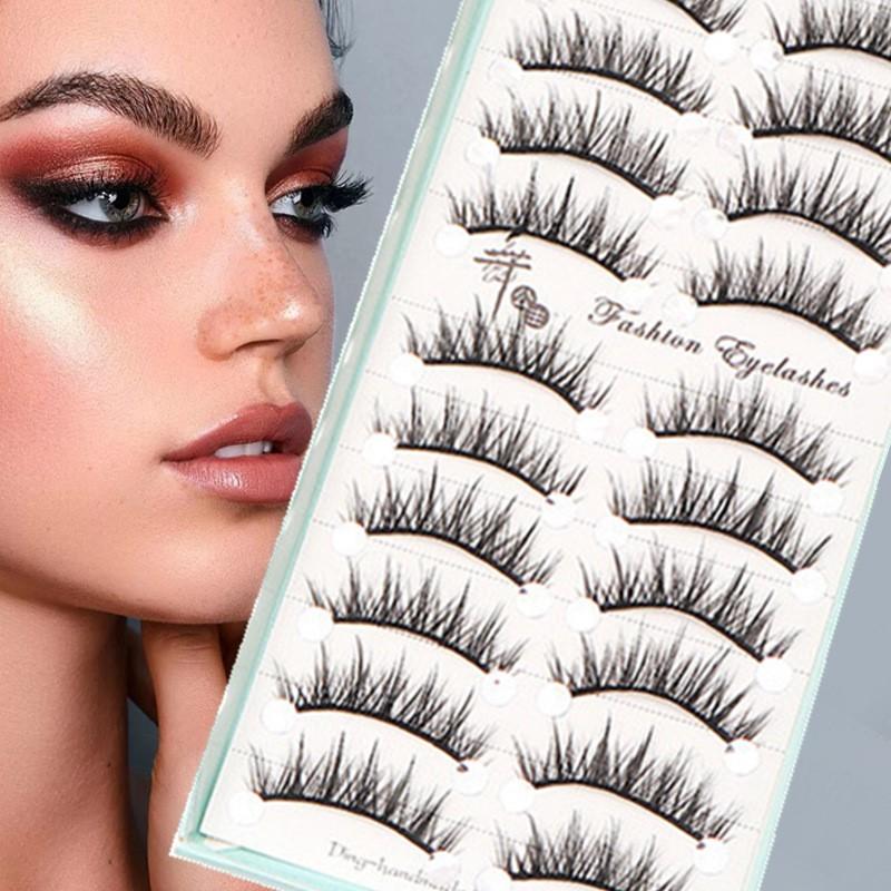 10 Pares de Cílios Postiços Na - Eyelash Extension Cat Eye avaliação e preço