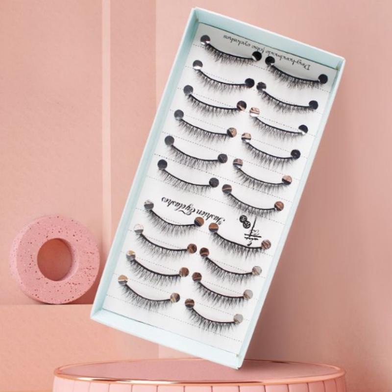 10 Pares de Cílios Postiços Na - Eyelash Extension Cat Eye avaliação e preço